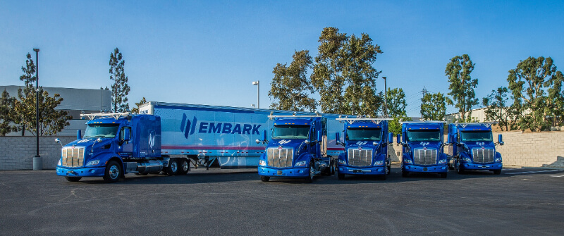 Camiones con tecnología Embark