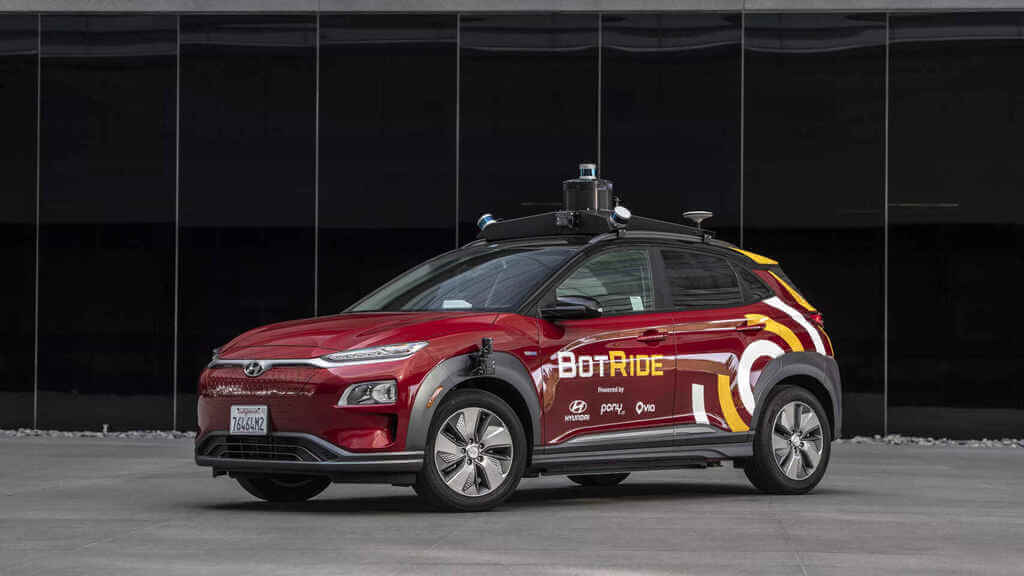Hyundai Kona con tecnología de Pony.ai
