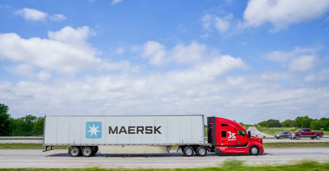 Maersk y Kodiak Robotics inauguran la primera ruta comercial de camiones autónomos entre Houston y Oklahoma City
