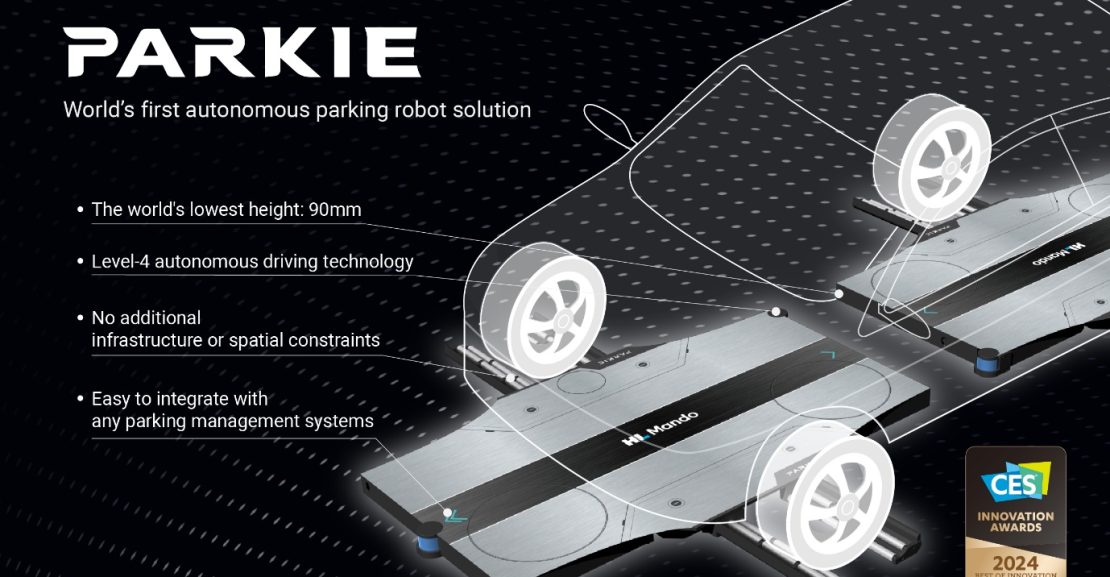 El robot de estacionamiento Parkie de HL Mando gana el premio a la Mejor Innovación en el CES 2024