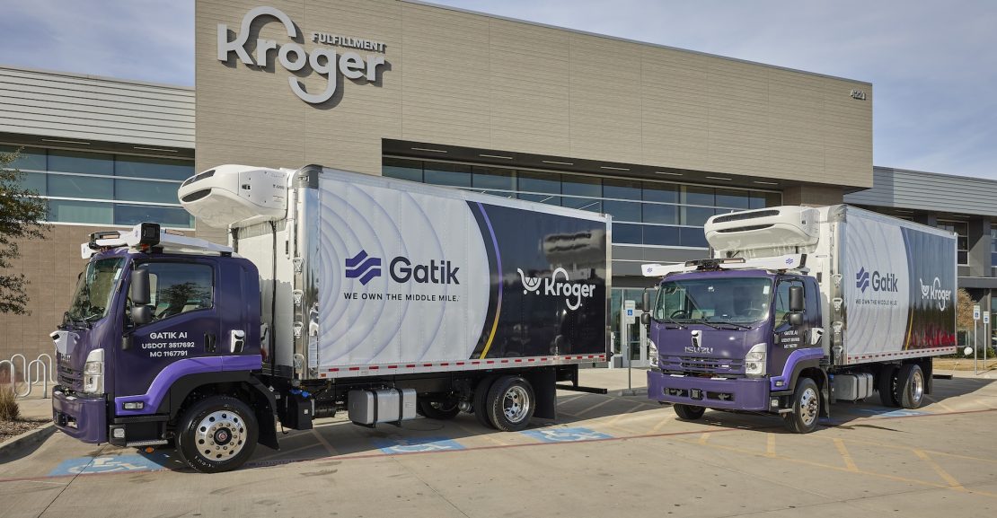 Gatik y Kroger revolucionan la logística con la entrega de alimentos frescos mediante camiones autónomos en Dallas