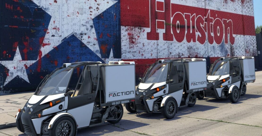 Faction inicia pruebas de vehículos eléctricos autónomos en Houston para revolucionar las entregas de última milla