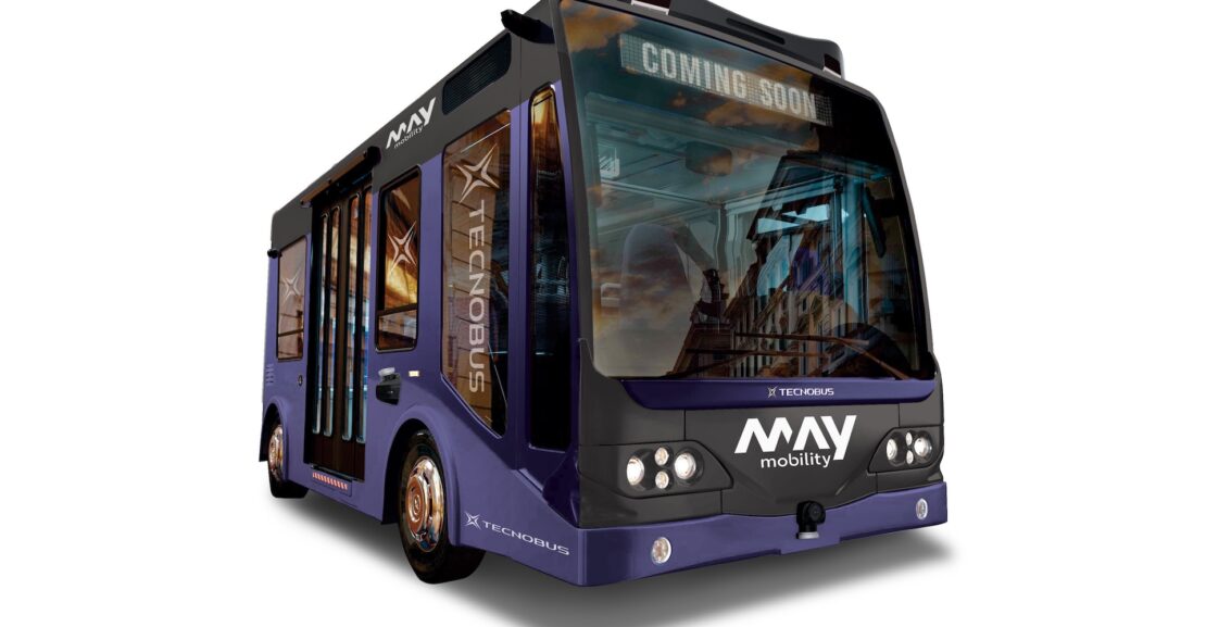 "May Mobility y Tecnobus lanzan minibus eléctrico autónomo para transformar el transporte urbano"